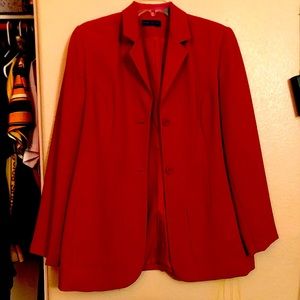 Karen Scott red blazer top
